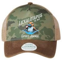 Lickalottapus Is My Spirit Animal Front And Back Legacy Tie Dye Trucker Hat