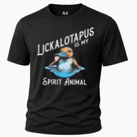 Lickalottapus Is My Spirit Animal Front And Back Cooling Performance Crew T-Shirt