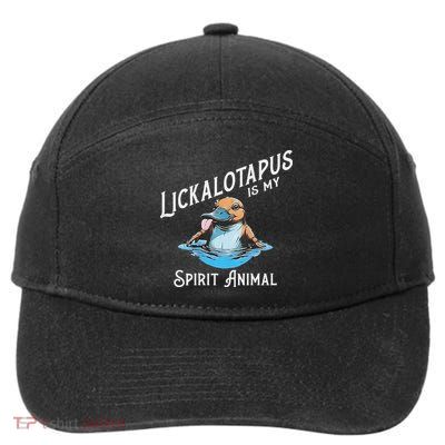 Lickalottapus Is My Spirit Animal Front And Back 7-Panel Snapback Hat