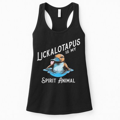 Lickalottapus Is My Spirit Animal Front And Back Womens Tank Top