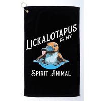 Lickalottapus Is My Spirit Animal Front And Back Golf Towel