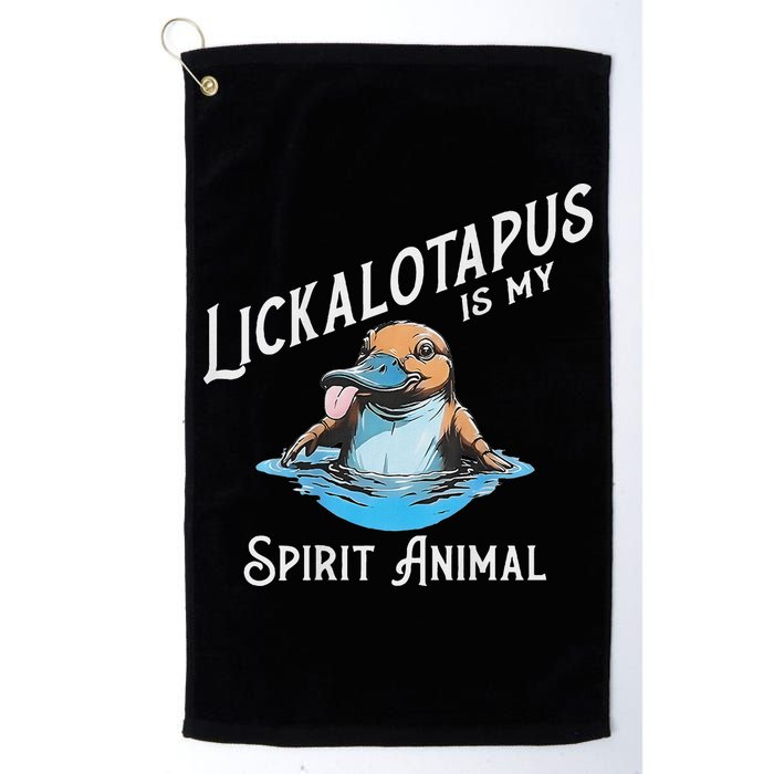 Lickalottapus Is My Spirit Animal Front And Back Golf Towel