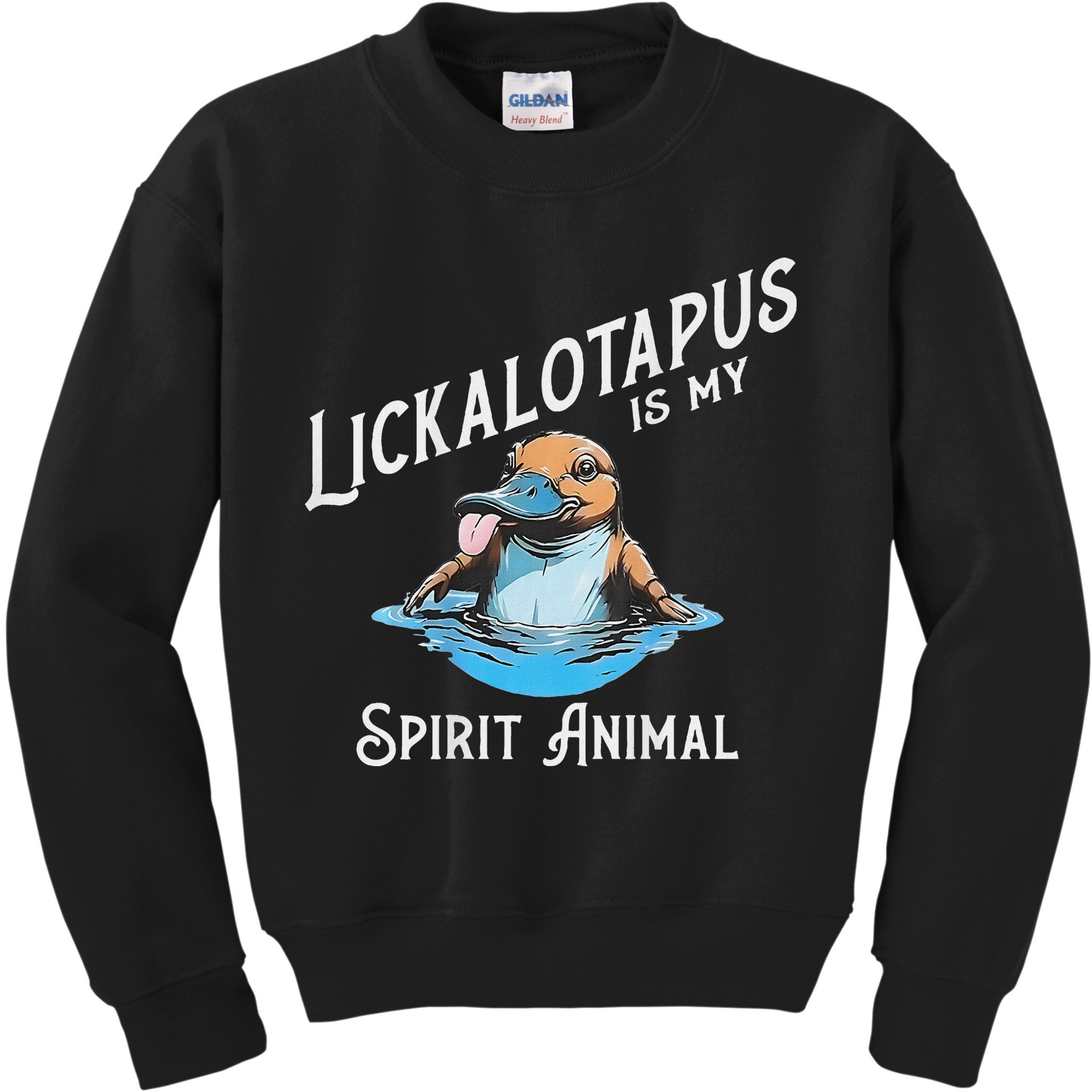 Lickalottapus Is My Spirit Animal Front And Back Kids Sweatshirt