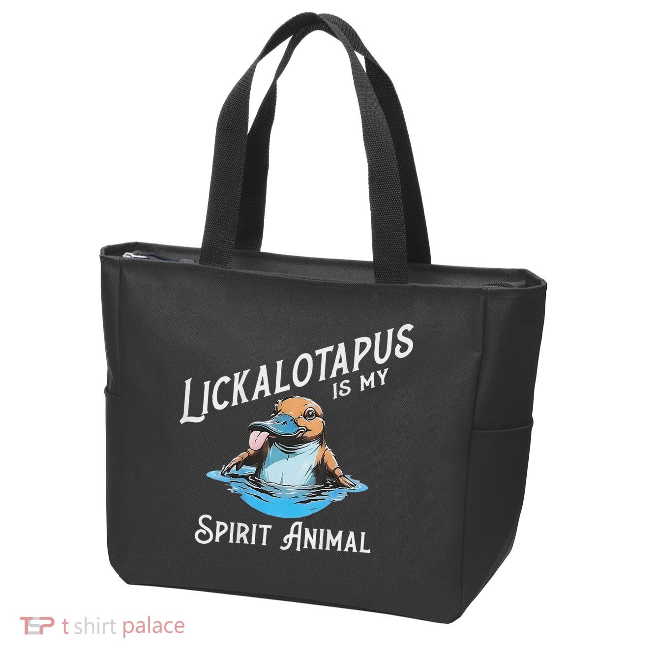Lickalottapus Is My Spirit Animal Front And Back Zip Tote Bag
