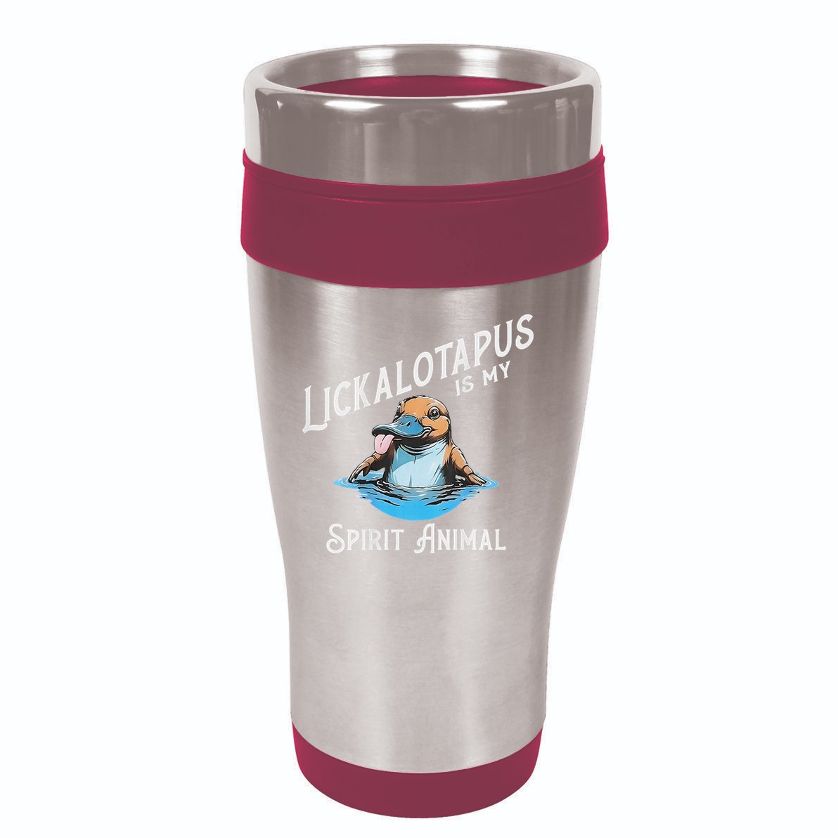 Lickalottapus Is My Spirit Animal Front And Back 16oz Travel Tumbler