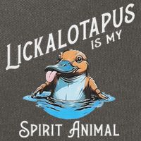 Lickalottapus Is My Spirit Animal Front And Back Cotton Canvas Backpack
