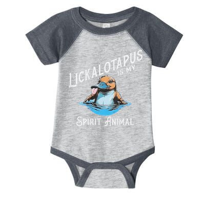 Lickalottapus Is My Spirit Animal Front And Back Infant Baby Jersey Bodysuit