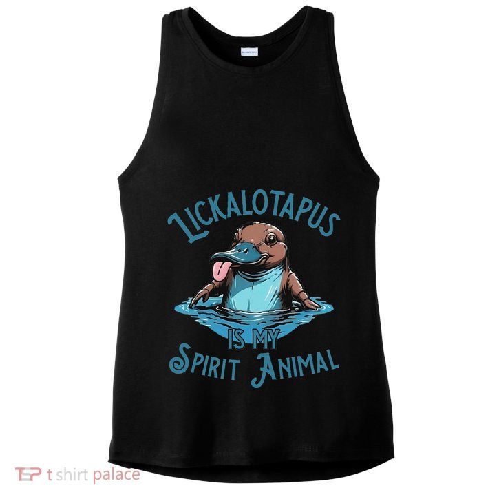 Lickalotapus Is My Spirit Animal Meme Funny Lickalotapus Ladies PosiCharge Tri-Blend Wicking Tank
