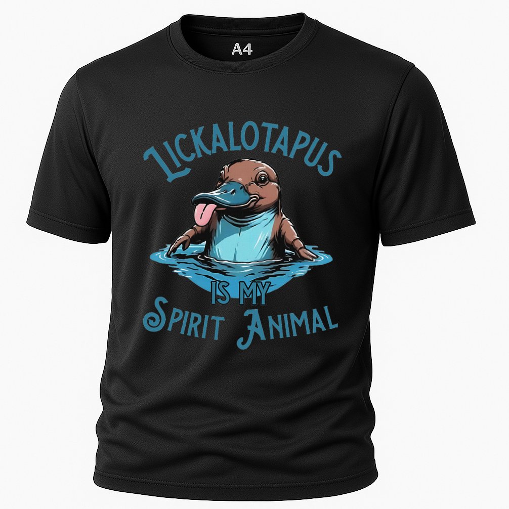 Lickalotapus Is My Spirit Animal Meme Funny Lickalotapus Cooling Performance Crew T-Shirt