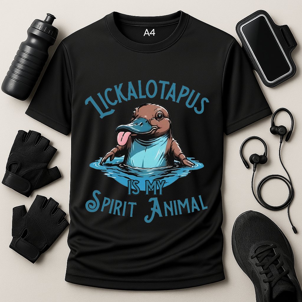 Lickalotapus Is My Spirit Animal Meme Funny Lickalotapus Cooling Performance Crew T-Shirt