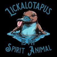 Lickalotapus Is My Spirit Animal Meme Funny Lickalotapus Cooling Performance Crew T-Shirt