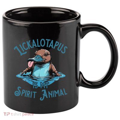 Lickalotapus Is My Spirit Animal Meme Funny Lickalotapus 11oz C Handle Ceramic Mug