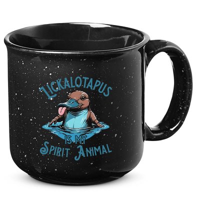 Lickalotapus Is My Spirit Animal Meme Funny Lickalotapus 15oz Campfire Ceramic Mug