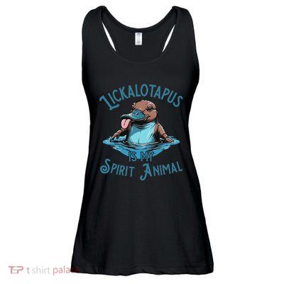 Lickalotapus Is My Spirit Animal Meme Funny Lickalotapus Ladies Essential Flowy Tank