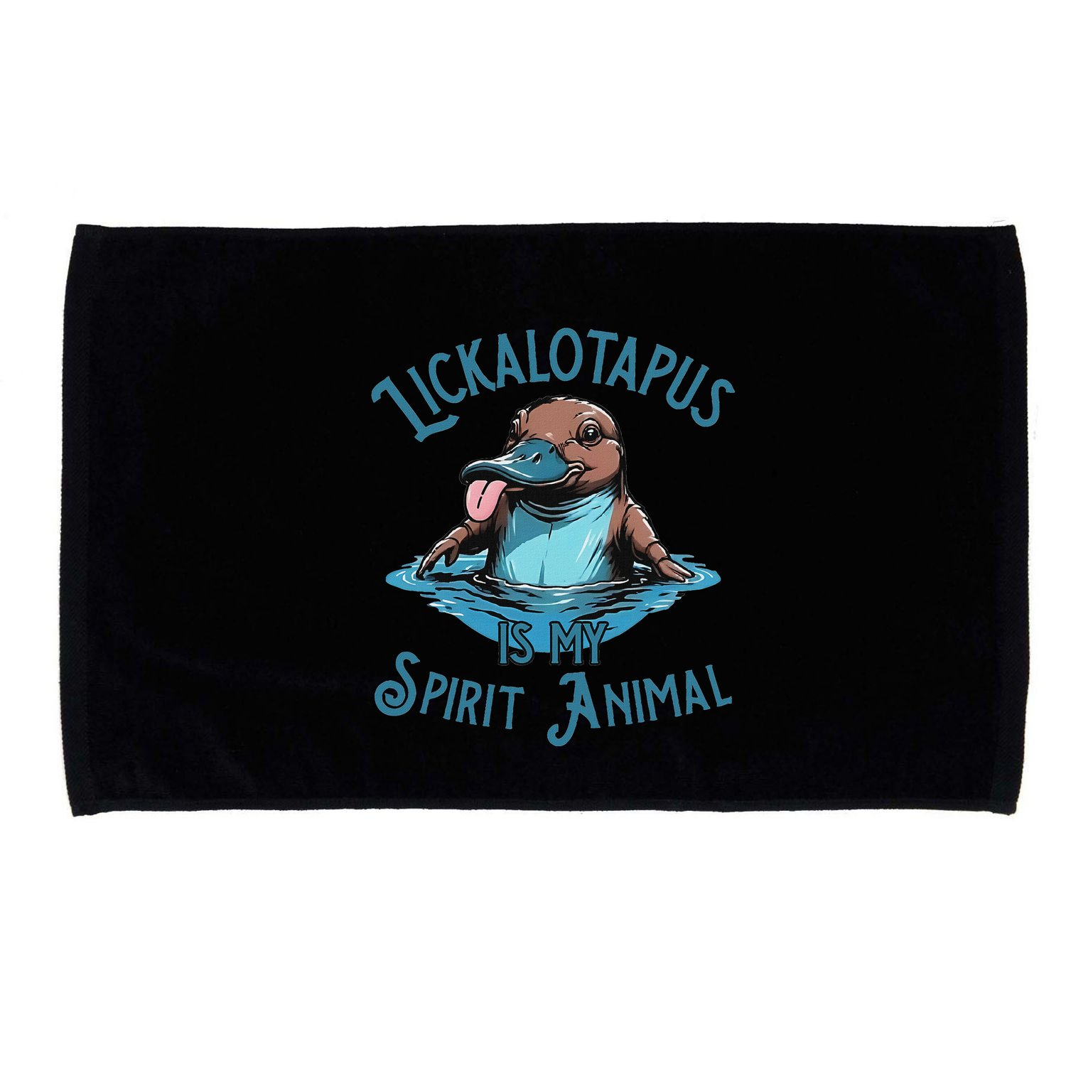 Lickalotapus Is My Spirit Animal Meme Funny Lickalotapus Microfiber Hand Towel