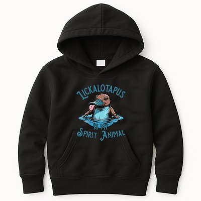 Lickalotapus Is My Spirit Animal Meme Funny Lickalotapus Kids Hoodie