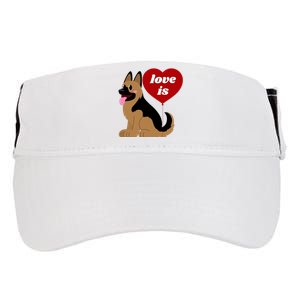 Love Is My Dog German Shepherd Dogs Lover Adult Drive Performance Visor