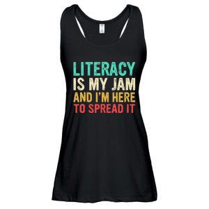 Literacy Is My Jam And IM Here To Spread It Ladies Essential Flowy Tank