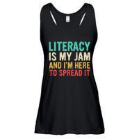 Literacy Is My Jam And IM Here To Spread It Ladies Essential Flowy Tank