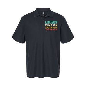 Literacy Is My Jam And IM Here To Spread It Softstyle Adult Sport Polo