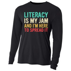 Literacy Is My Jam And IM Here To Spread It Cooling Performance Long Sleeve Crew