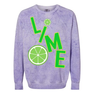 Lime Costume Colorblast Crewneck Sweatshirt