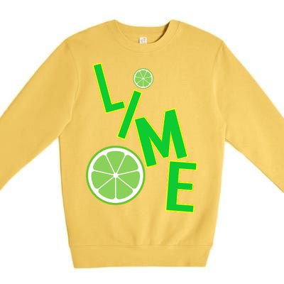 Lime Costume Premium Crewneck Sweatshirt