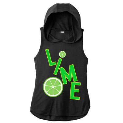 Lime Costume Ladies PosiCharge Tri-Blend Wicking Draft Hoodie Tank