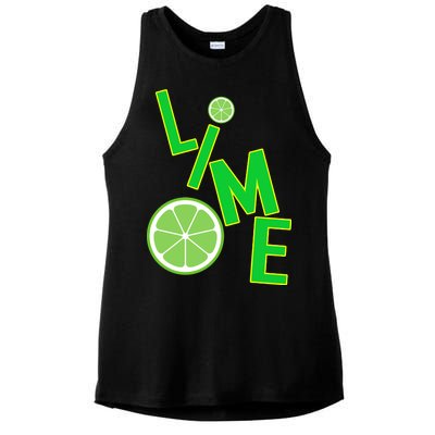 Lime Costume Ladies PosiCharge Tri-Blend Wicking Tank