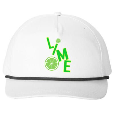 Lime Costume Snapback Five-Panel Rope Hat