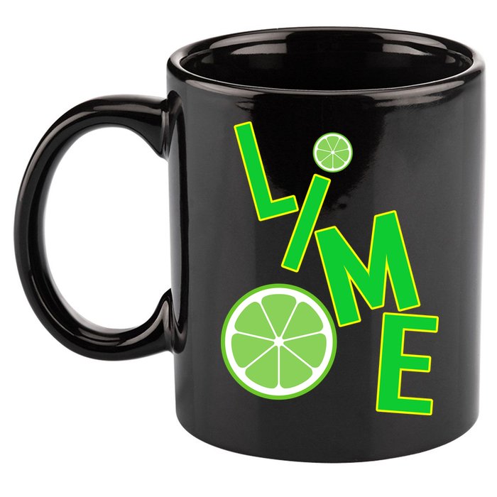 Lime Costume 11oz C Handle Ceramic Mug