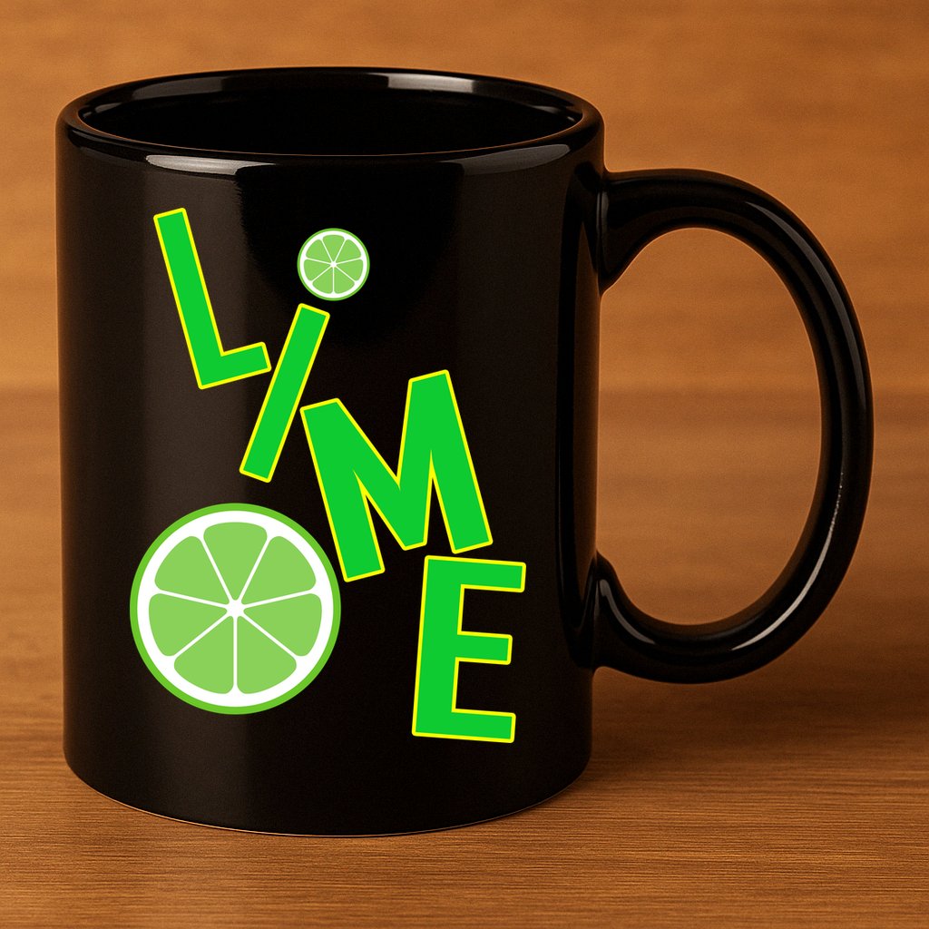 Lime Costume 11oz C Handle Ceramic Mug