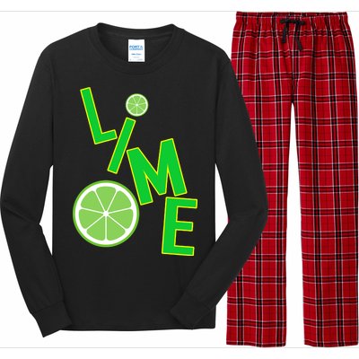 Lime Costume Long Sleeve Pajama Set