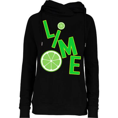 Lime Costume Womens Funnel Neck Pullover Hood