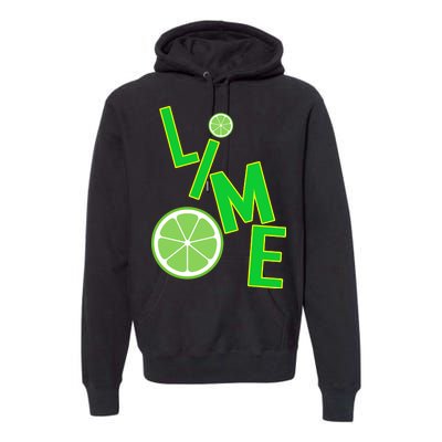 Lime Costume Premium Hoodie