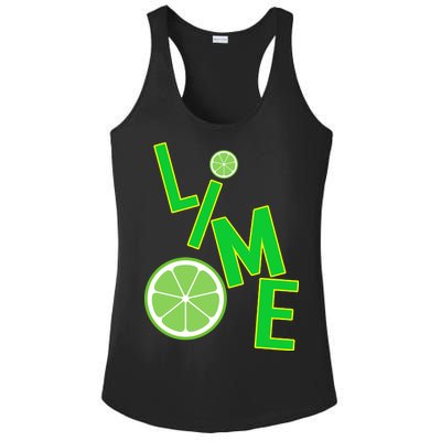 Lime Costume Ladies PosiCharge Competitor Racerback Tank