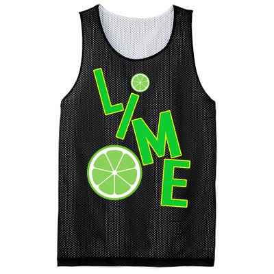 Lime Costume Mesh Reversible Basketball Jersey Tank