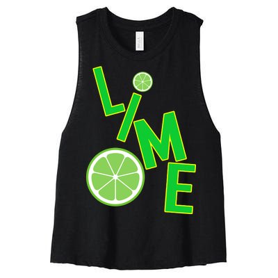 Lime Costume Women's Racerback Cropped Tank