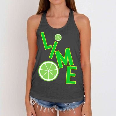 Lime Costume Women's Knotted Racerback Tank