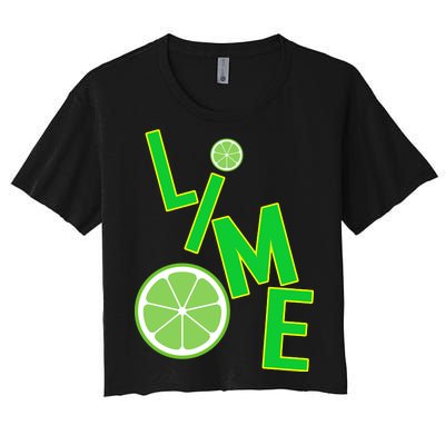 Lime Costume Women's Crop Top Tee