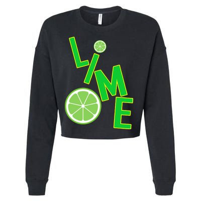 Lime Costume Cropped Pullover Crew