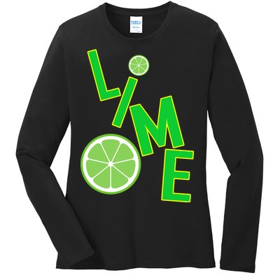 Lime Costume Ladies Long Sleeve Shirt