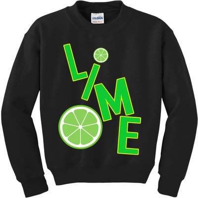 Lime Costume Kids Sweatshirt