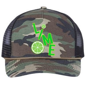 Lime Costume Retro Rope Trucker Hat Cap