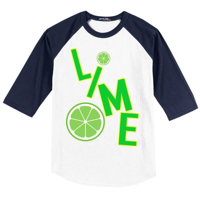 Lime Costume Baseball Sleeve Shirt