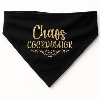 Limited Chaos Coordinator Gold Script USA-Made Doggie Bandana