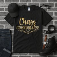 Limited Chaos Coordinator Gold Script Tall T-Shirt