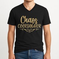 Limited Chaos Coordinator Gold Script V-Neck T-Shirt