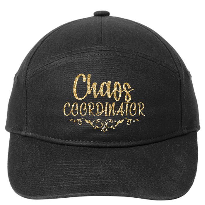 Limited Chaos Coordinator Gold Script 7-Panel Snapback Hat