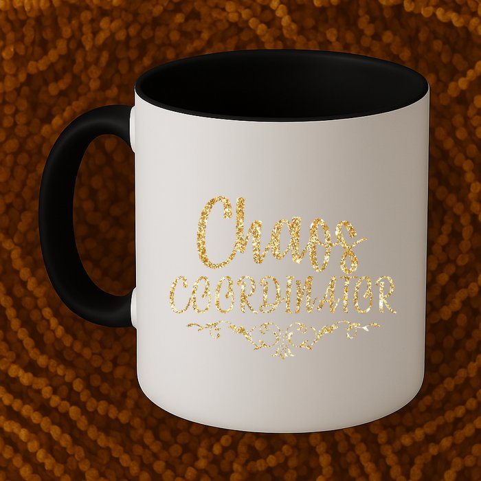 Limited Chaos Coordinator Gold Script Mug